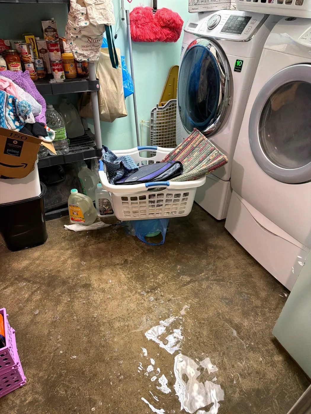 Air movers and dehumidifiers running in Sycamore Park Indiana home dry-out
